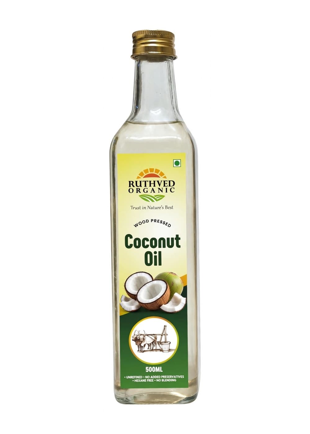 Wood Pressed Coconut Oil view 2