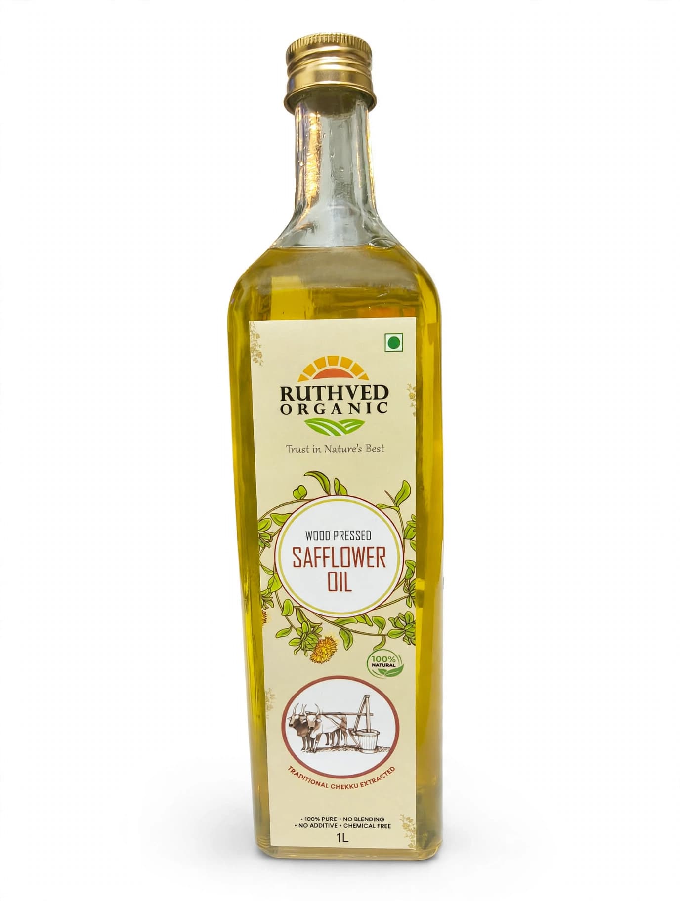 Wood Pressed Safflower Oil (Kusuma Oil) view 2