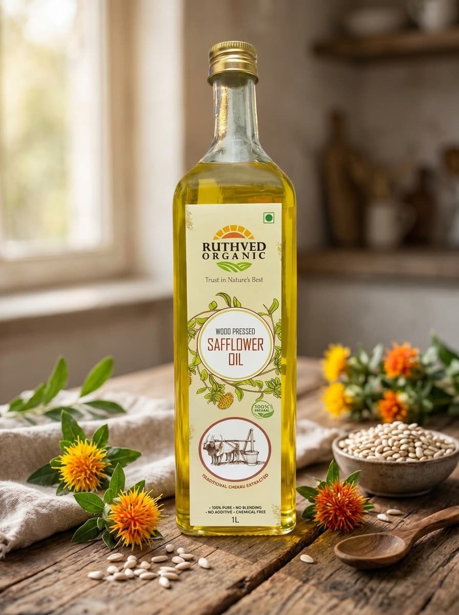 Wood Pressed Safflower Oil (Kusuma Oil)