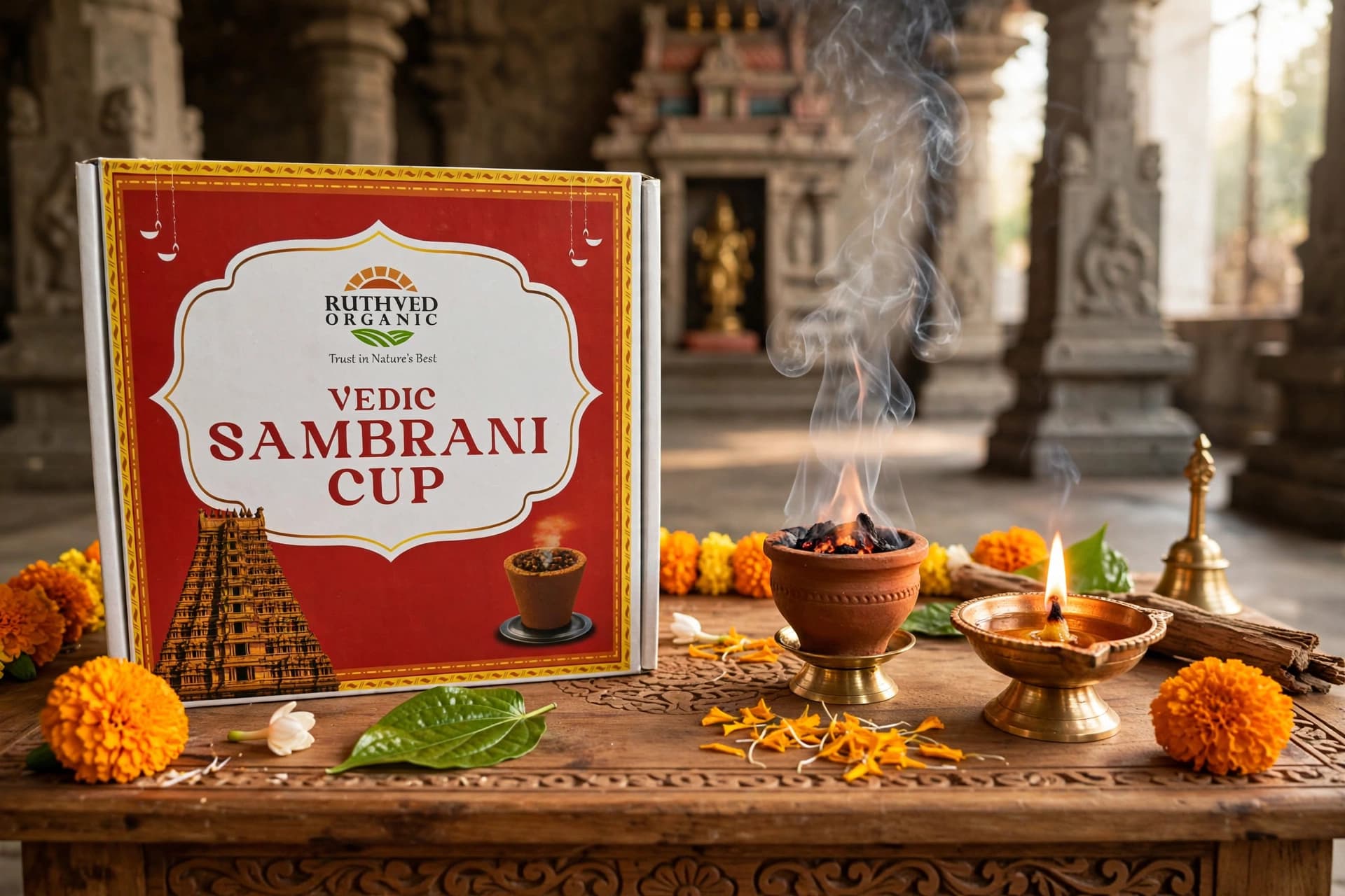 Panchagavya Dhoop Sticks & Vedic Sambrani Cup